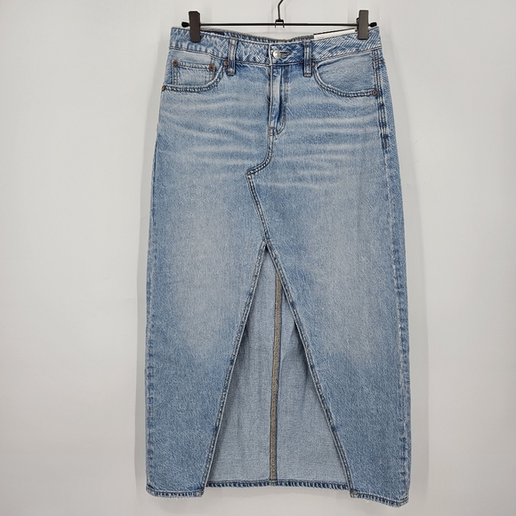 American Eagle Low-Rise Denim Maxi Skirt NWT | Size 2 - Picture 2 of 6